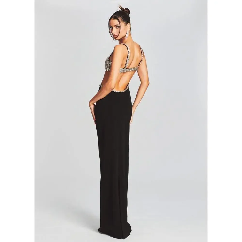 New Retrofête FERNANDA DRESS In Black/Silver Size XXL $1395 - Picture 3 of 11